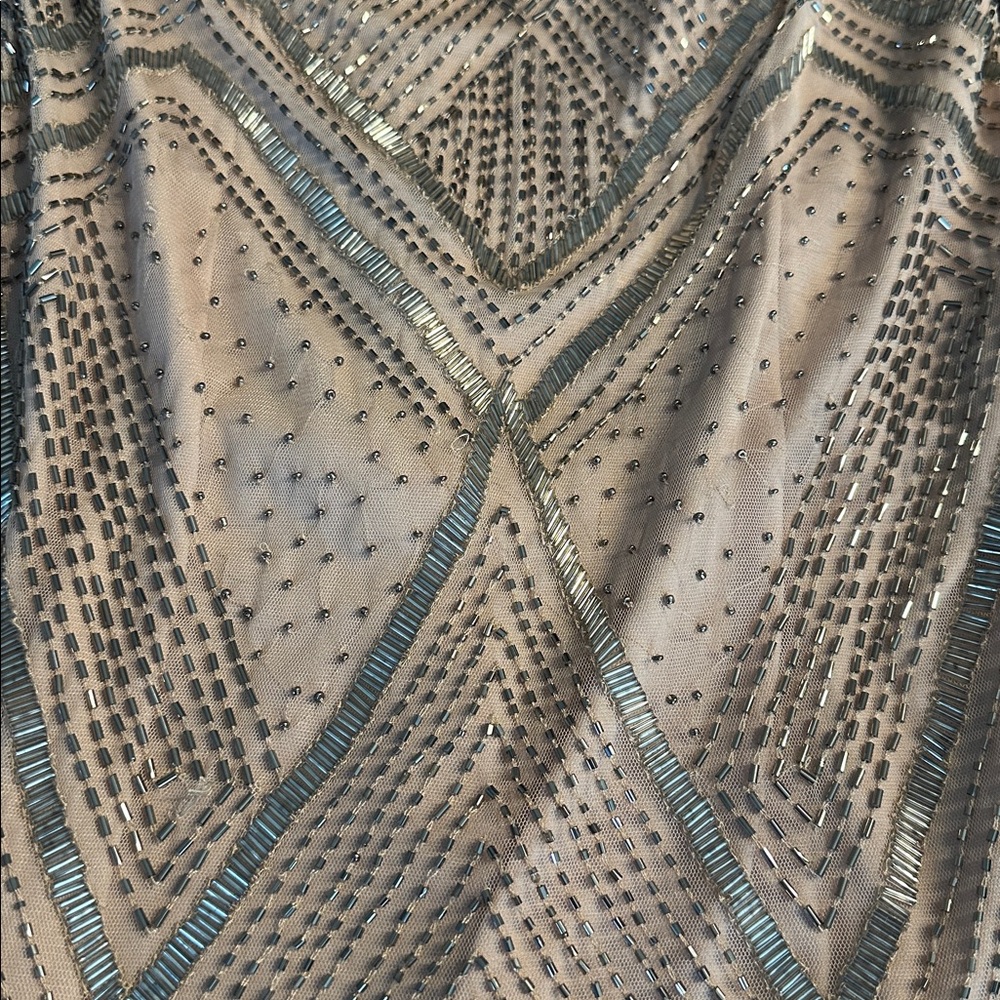 Adrianna Papell Gold Beaded Mini Dress - Picture 5 of 5